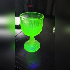 Uranium Goblet Glass